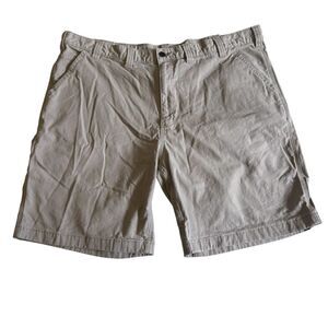 Carhartt Rugged Flex Relaxed Fit Canvas Work Short Tan Men’s Sz 46